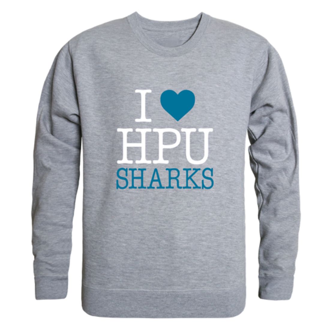 I Love Hawaii Pacific University Sharks Fleece Crewneck Pullover Sweatshirt