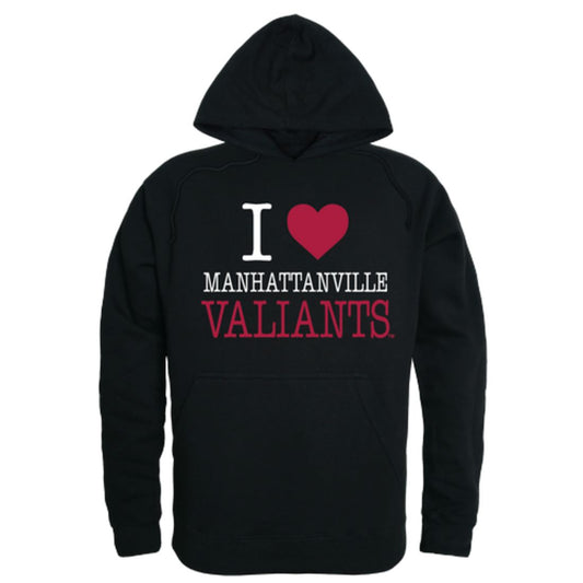 I Love Manhattanville College Valiants Fleece Hoodie Sweatshirts