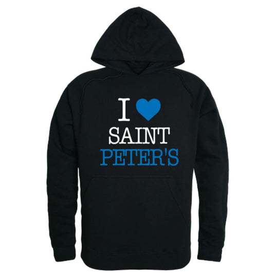 I Love Saint Peter's University Peacocks Fleece Hoodie Sweatshirts