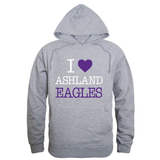 I Love Ashland University Eagles Fleece Hoodie Sweatshirts