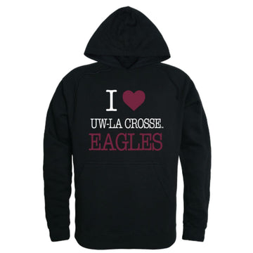 I Love University of Wisconsin-La Crosse Eagles Fleece Hoodie Sweatshirts
