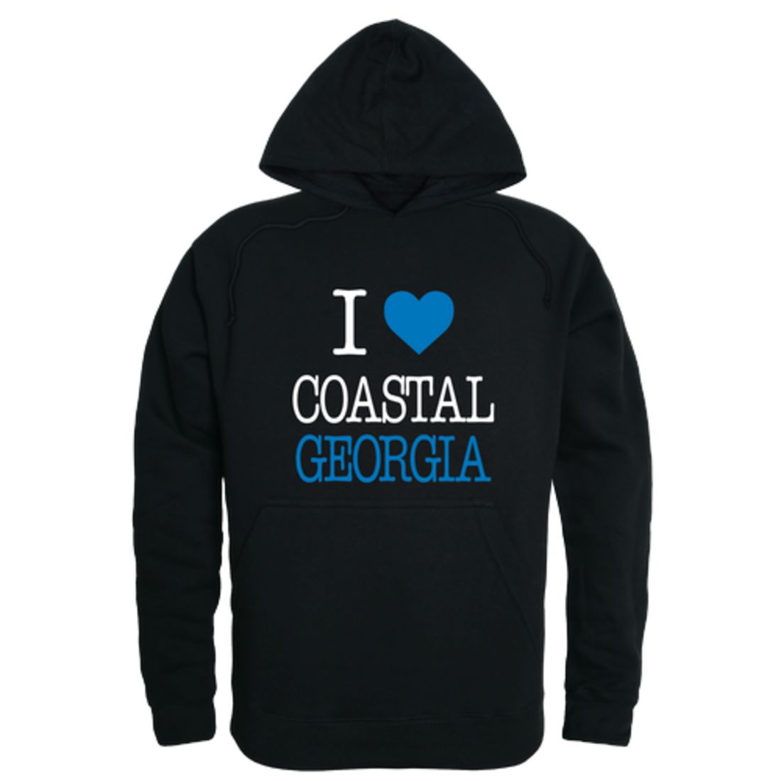I Love College of Coastal Georgia Mariners Fleece Hoodie Sweatshirts