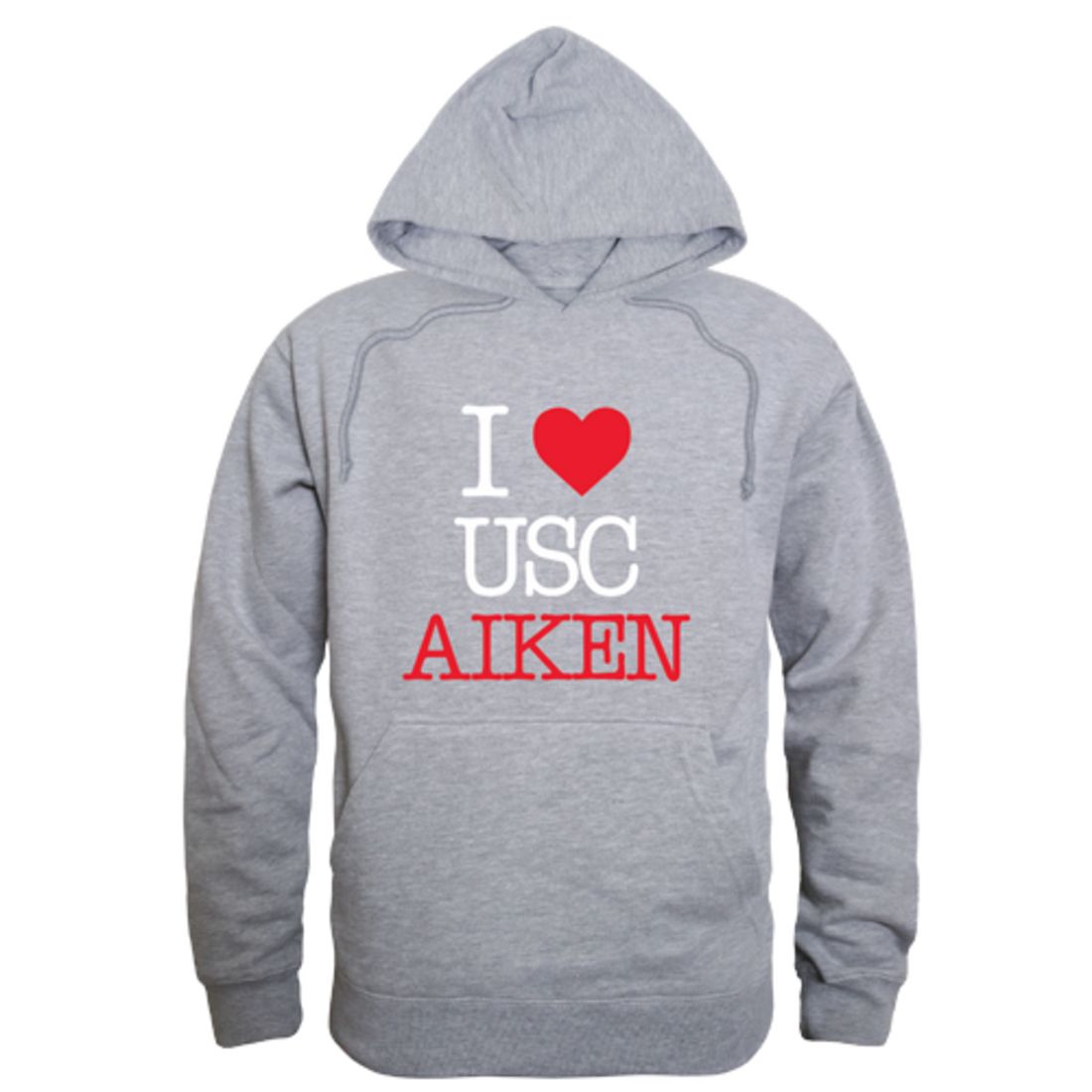 I Love University of South Carolina Aiken Pacers Fleece Hoodie Sweatshirts