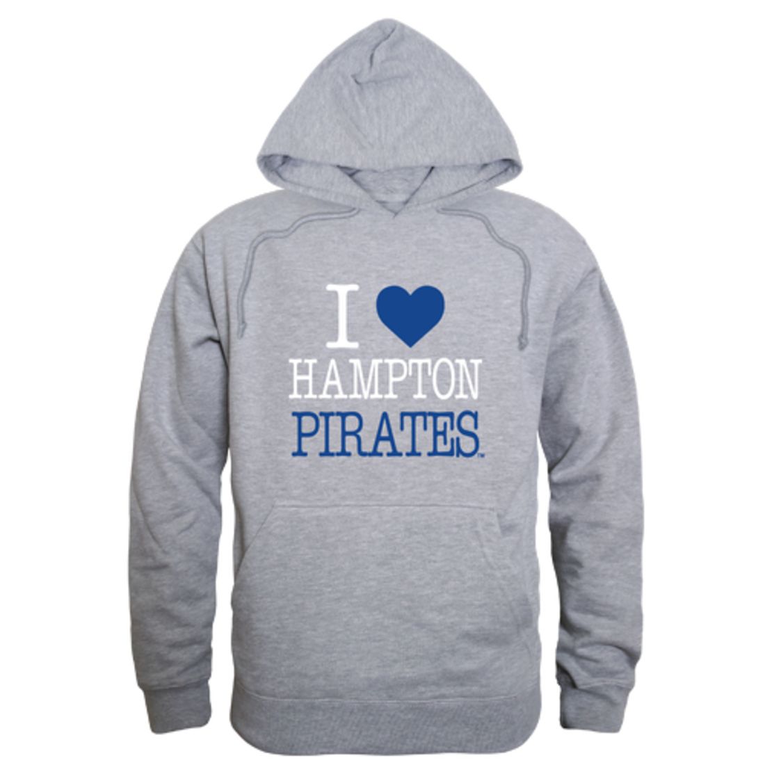 I Love Hampton University Pirates Fleece Hoodie Sweatshirts