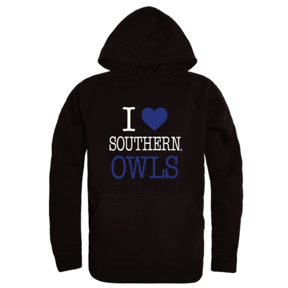 I Love Southern Connecticut State University Owls Fleece Hoodie Sweatshirts