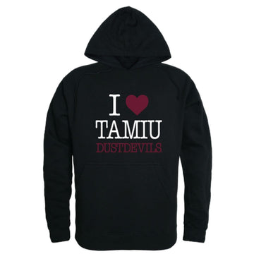 I Love Texas A&M International University DustDevils Fleece Hoodie Sweatshirts