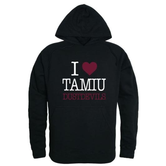 I Love Texas A&M International University DustDevils Fleece Hoodie Sweatshirts