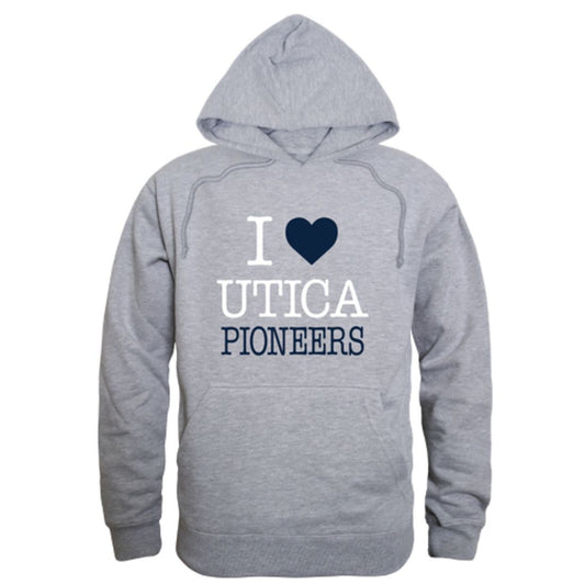 I Love Utica College Pioneers Fleece Hoodie Sweatshirts