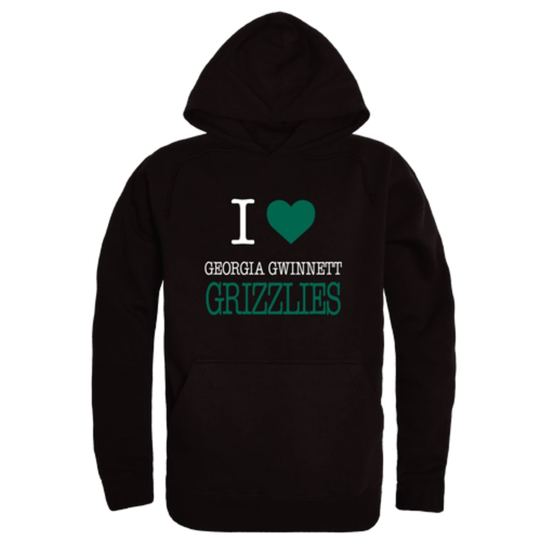 I Love Georgia Gwinnett College Grizzlies Fleece Hoodie Sweatshirts