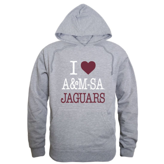 I Love Texas A&M University-San Antonio Jaguars Fleece Hoodie Sweatshirts