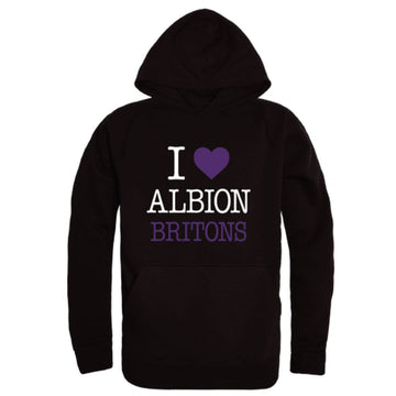 I Love Albion College Britons Fleece Hoodie Sweatshirts