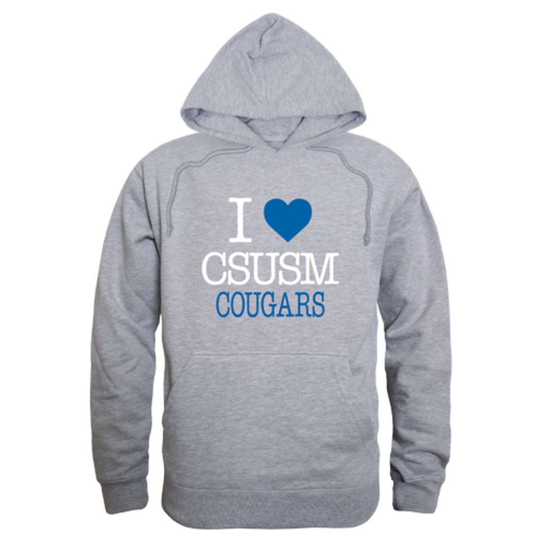 I Love California State University San Marcos Cougars Fleece Hoodie Sweatshirts