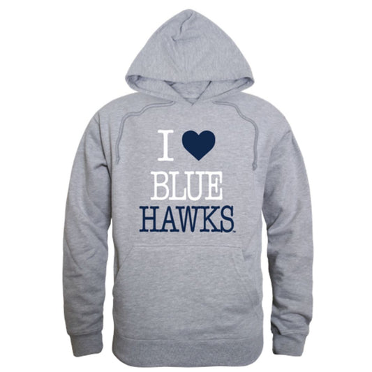 I Love Dickinson State University Blue Hawks Fleece Hoodie Sweatshirts