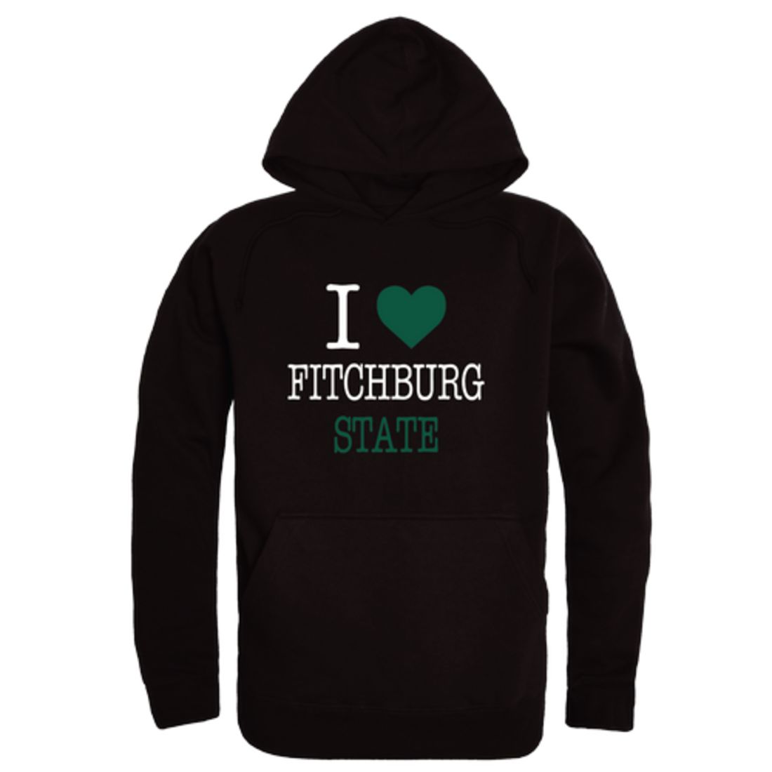 I Love Fitchburg State University Falcons Fleece Hoodie Sweatshirts