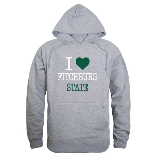 I Love Fitchburg State University Falcons Fleece Hoodie Sweatshirts