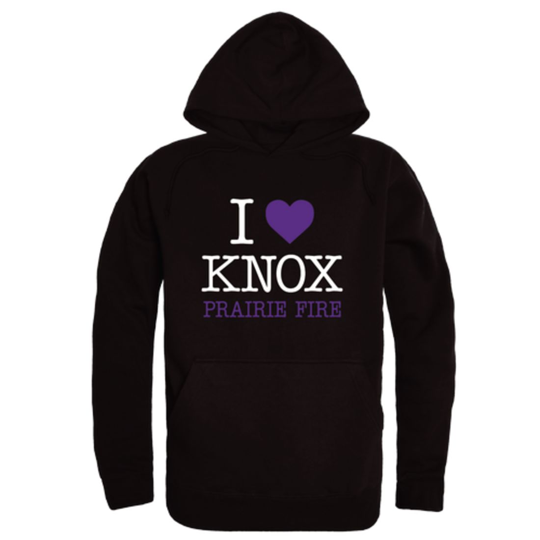 I Love Knox College Prairie Fire Fleece Hoodie Sweatshirts