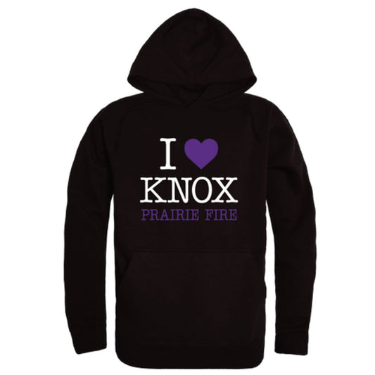 I Love Knox College Prairie Fire Fleece Hoodie Sweatshirts