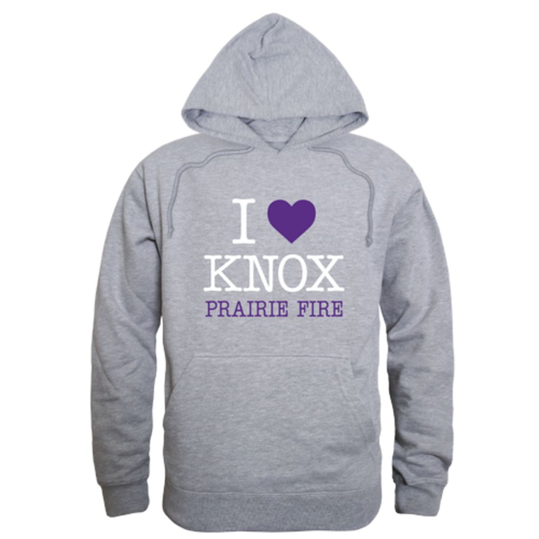 I Love Knox College Prairie Fire Fleece Hoodie Sweatshirts