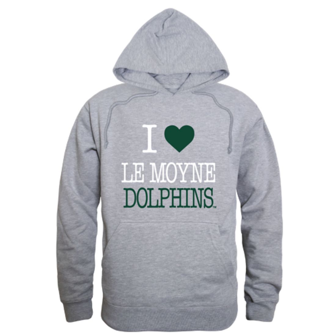 I Love Le Moyne College Dolphins Fleece Hoodie Sweatshirts