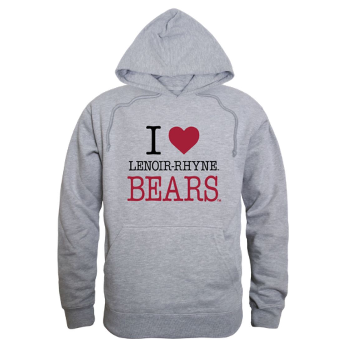 I Love Lenoir-Rhyne University Bears Fleece Hoodie Sweatshirts