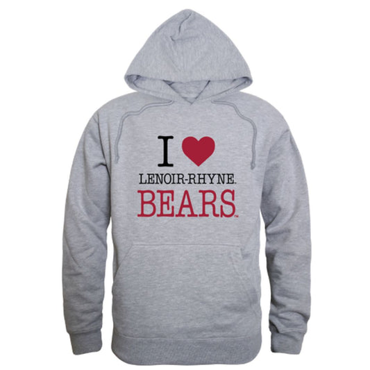 I Love Lenoir-Rhyne University Bears Fleece Hoodie Sweatshirts