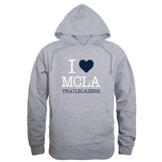 I Love Massachusetts College of Liberal Arts Trailblazers Fleece Hoodie Sweatshirts