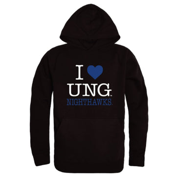 I Love University of North Georgia Nighthawks Fleece Hoodie Sweatshirts