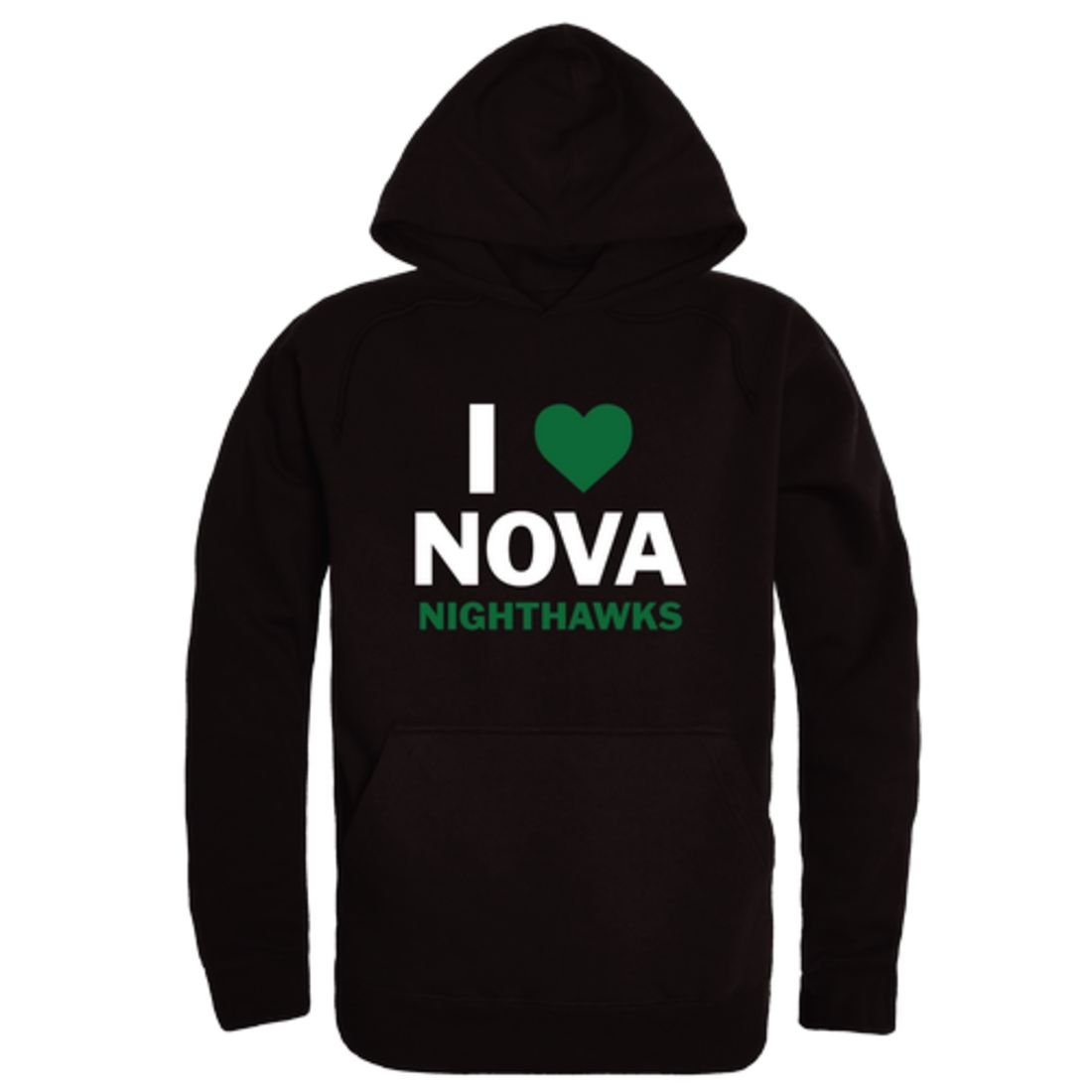 I Love Northern Virginia Community College Nighthawks Fleece Hoodie Sweatshirts