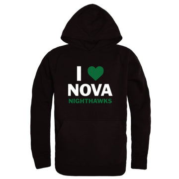 I Love Northern Virginia Community College Nighthawks Fleece Hoodie Sweatshirts