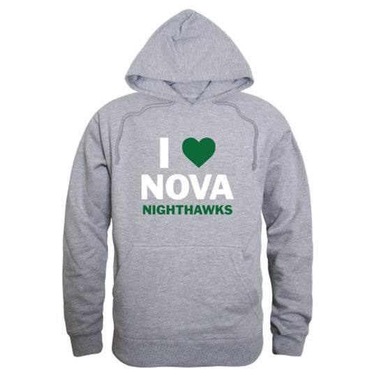 I Love Northern Virginia Community College Nighthawks Fleece Hoodie Sweatshirts