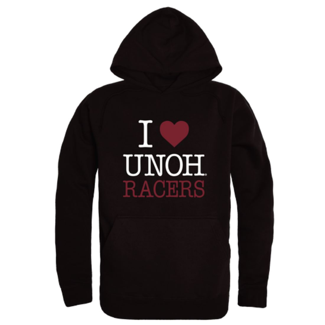 I Love University of Northwestern Ohio Racers Fleece Hoodie Sweatshirts