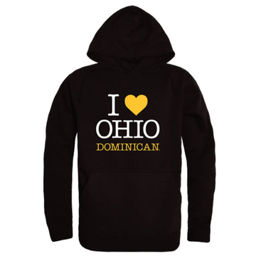 I Love Ohio Dominican University Panthers Fleece Hoodie Sweatshirts