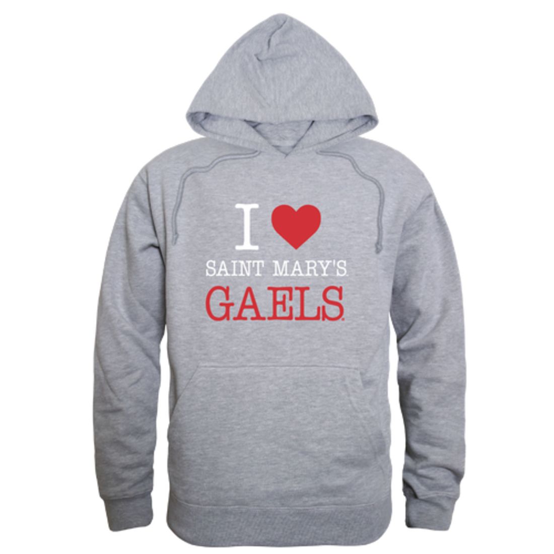 I Love Saint Mary's College of California Gaels Fleece Hoodie Sweatshirts