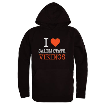 I Love Salem State University Vikings Fleece Hoodie Sweatshirts