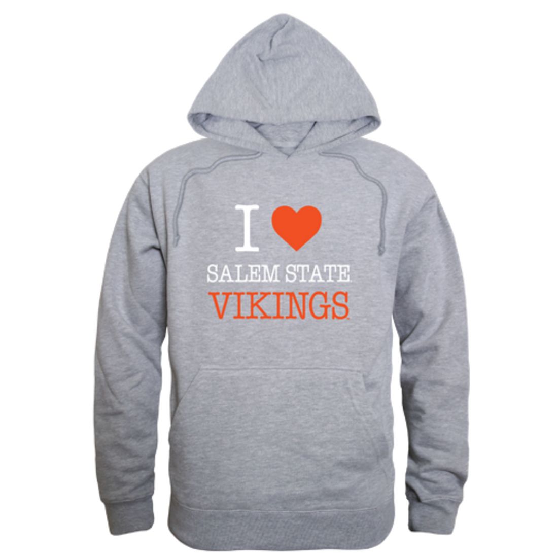 I Love Salem State University Vikings Fleece Hoodie Sweatshirts