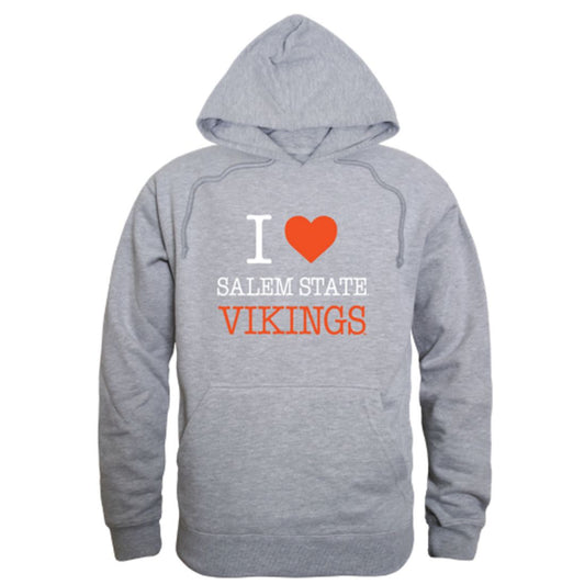 I Love Salem State University Vikings Fleece Hoodie Sweatshirts