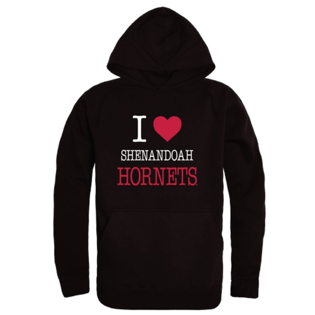 I Love Shenandoah University Hornets Fleece Hoodie Sweatshirts