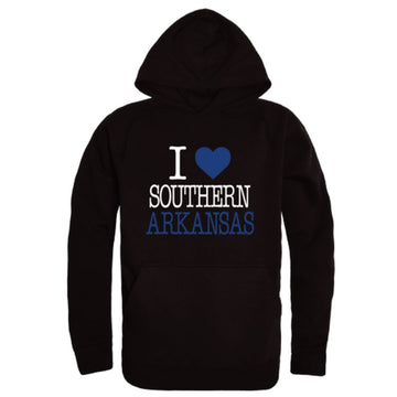 I Love Southern Arkansas University Muleriders Fleece Hoodie Sweatshirts