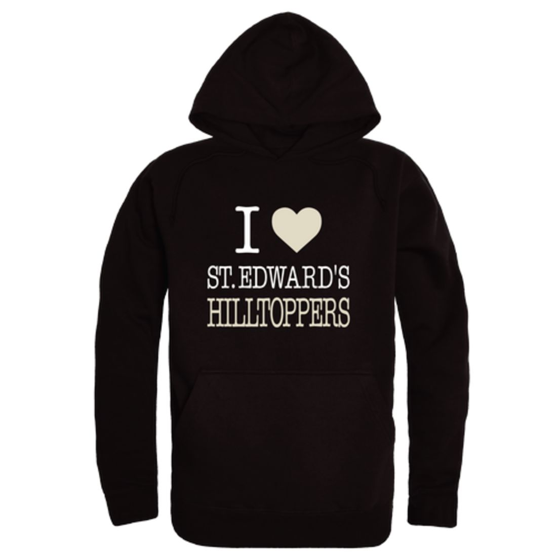 I Love St. Edward's University Hilltoppers Fleece Hoodie Sweatshirts