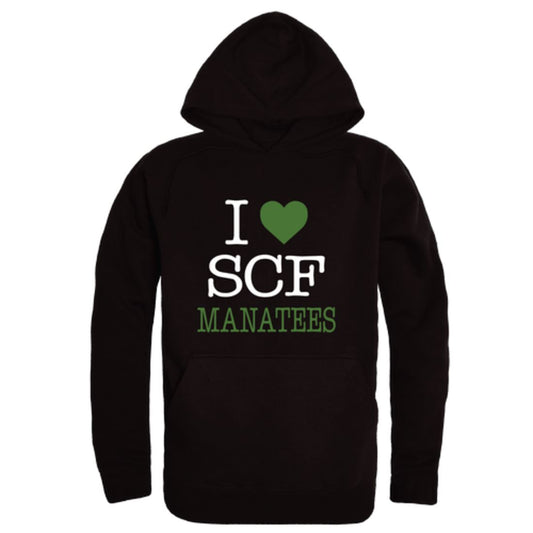 I Love State College of Florida Manatees Fleece Hoodie Sweatshirts