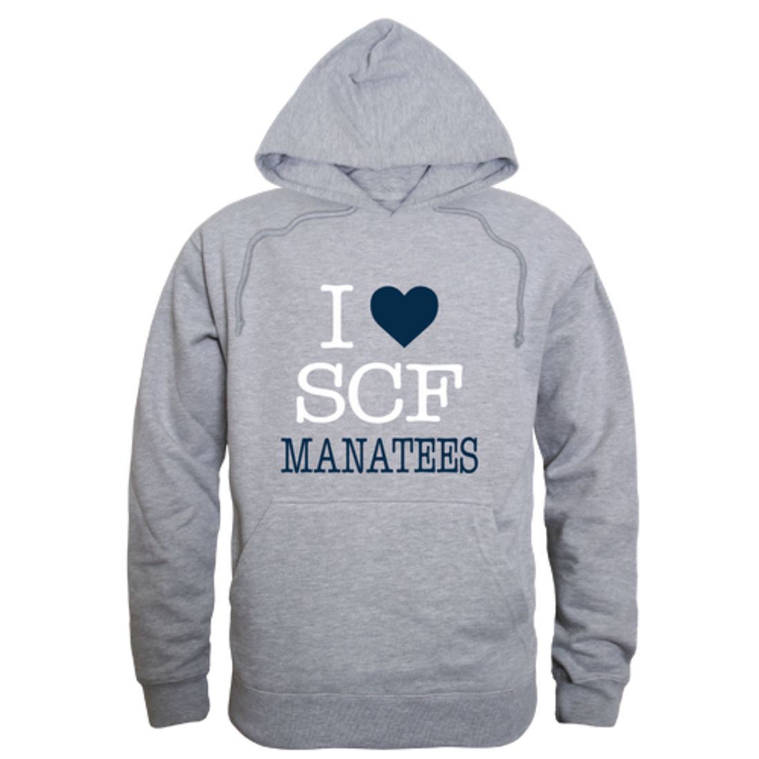 I Love State College of Florida Manatees Fleece Hoodie Sweatshirts