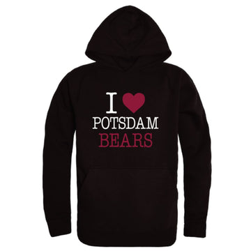I Love State University of New York at Potsdam Bears Fleece Hoodie Sweatshirts