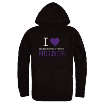 I Love Truman State University Bulldogs Fleece Hoodie Sweatshirts