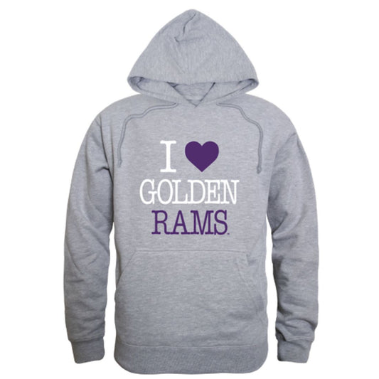I Love West Chester University Rams Fleece Hoodie Sweatshirts