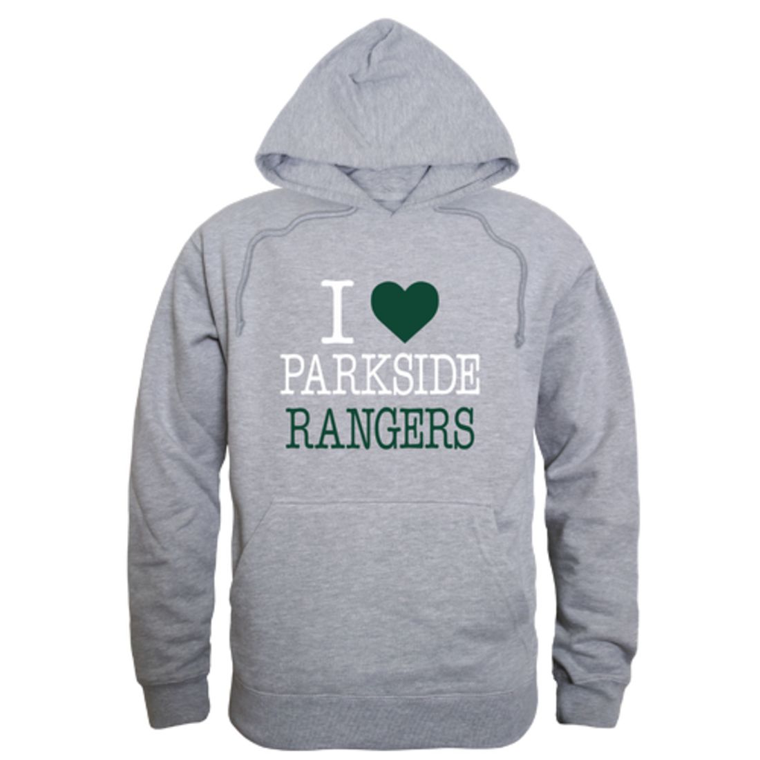 I Love University of Wisconsin-Parkside Rangers Fleece Hoodie Sweatshirts