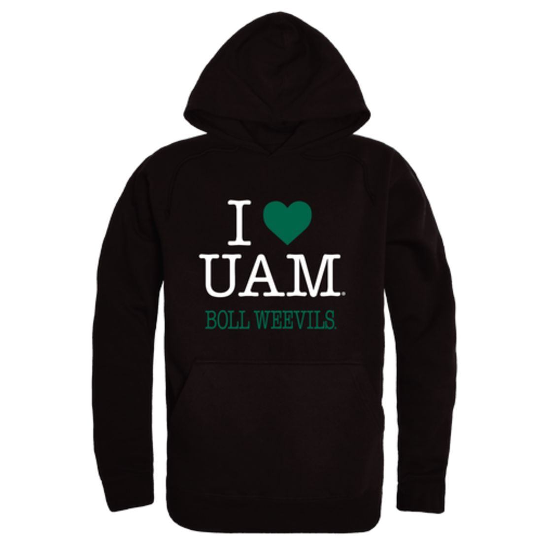 I Love University of Arkansas at Monticello Boll Weevils & Cotton Blossoms Fleece Hoodie Sweatshirts