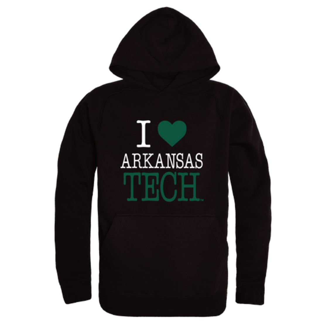 I Love Arkansas Tech University Wonder Boys Fleece Hoodie Sweatshirts