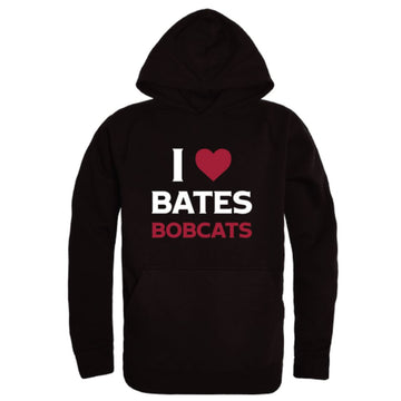 I Love Bates College Bobcats Fleece Hoodie Sweatshirts
