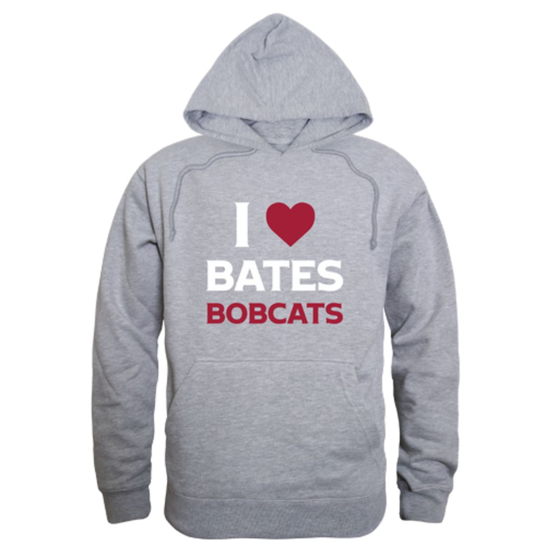 I Love Bates College Bobcats Fleece Hoodie Sweatshirts