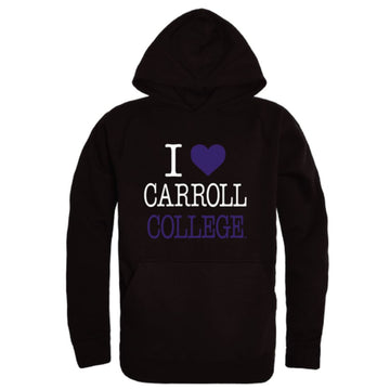 I Love Carroll College Saints Fleece Hoodie Sweatshirts